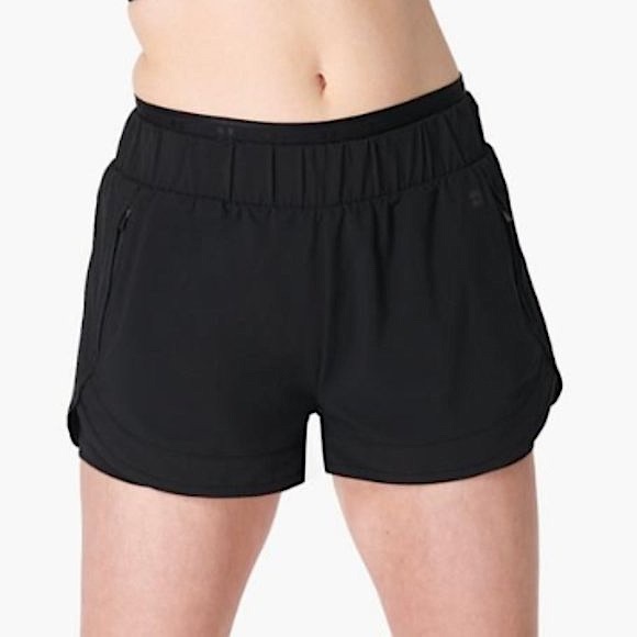 Sweaty Betty On Your Marks 4” Running Shorts in Black Size Medium - Picture 1 of 14